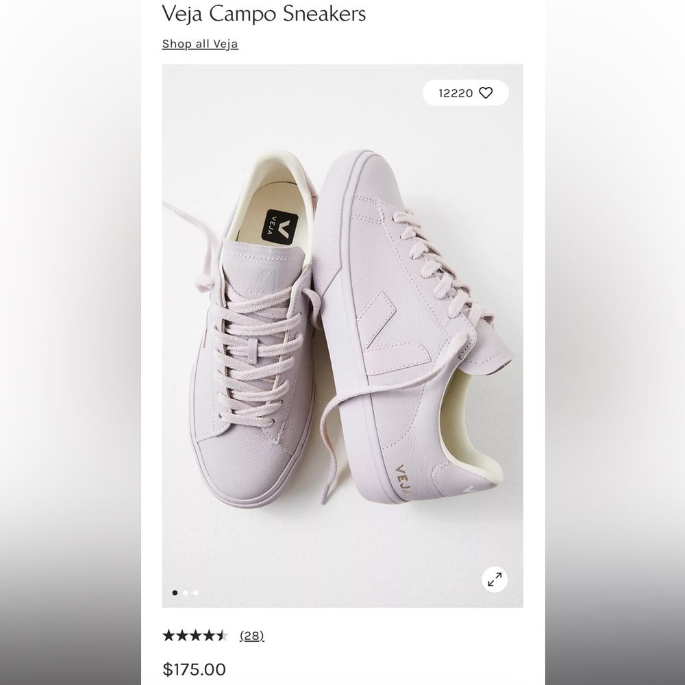 Veja shoes, size 6. color: Full Parme